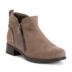 MUNRO Suede Neko Zip Comfort Booties